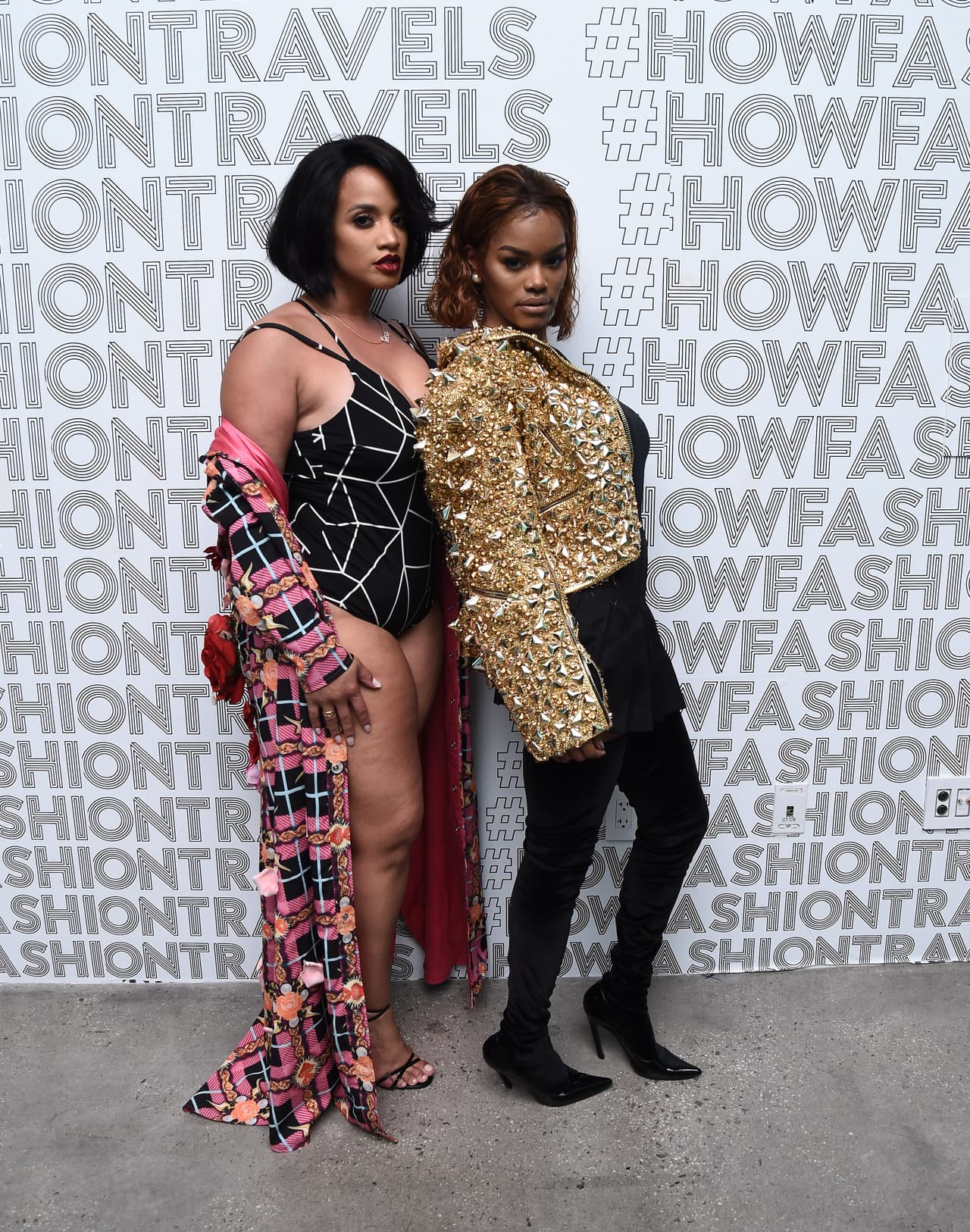 Aquí la vemos junto a la modelo y actriz Teyana Taylor, quien ha estado en mira de todos por su actuación en el video de Kanye West, 'Fade'.