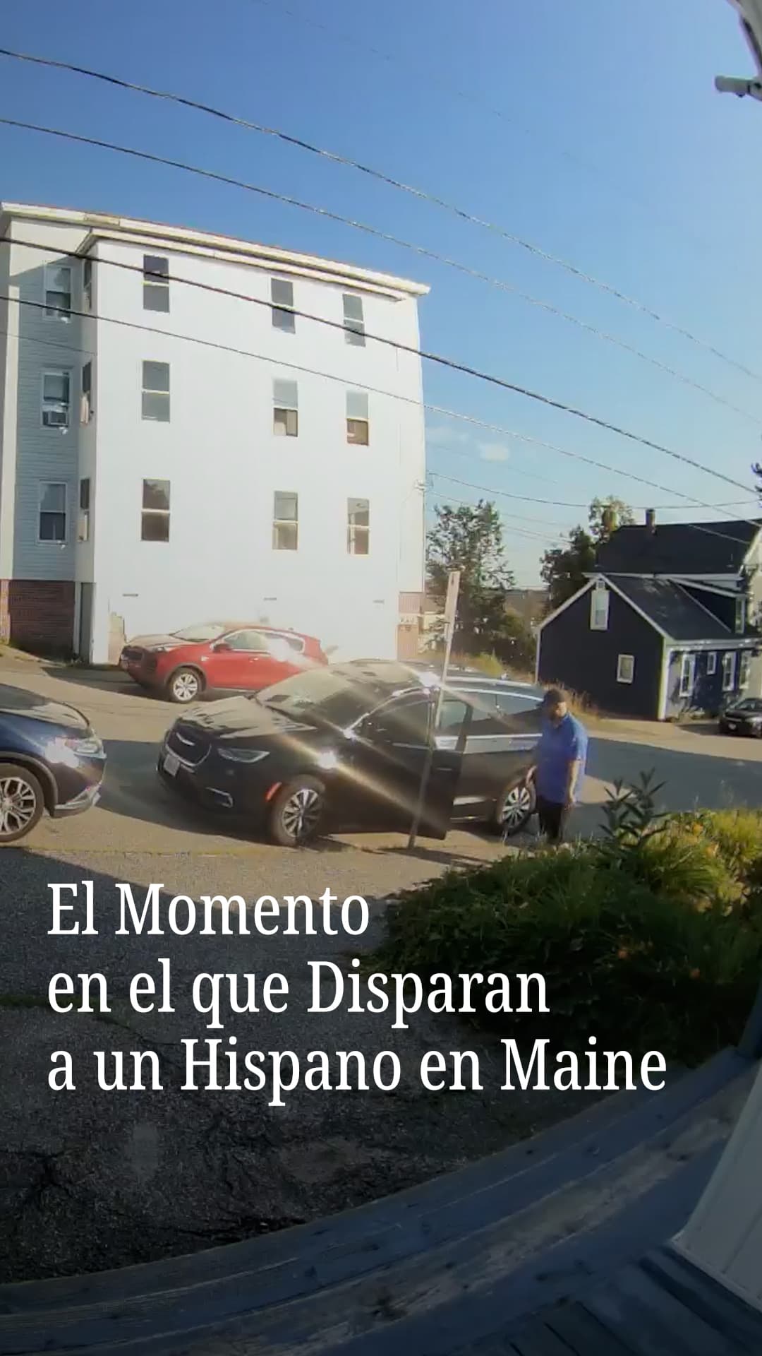 El momento de los disparos que mataron a un hispano en Maine