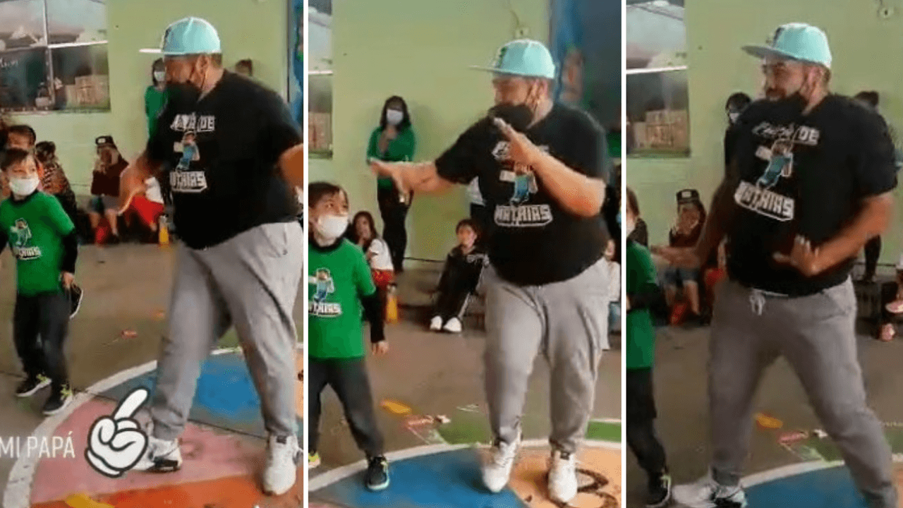 El papá más divertido del festival: sacó los mejores pasos y se robó el corazón de Internet