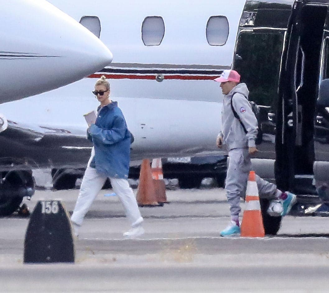 La pareja fue vista abordando un jet privado el sábado pasado para transportarse de Los Ángeles a Carolina de Sur.