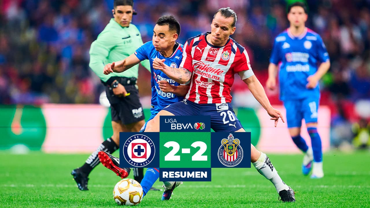 Resumen | Cruz Azul vs. Chivas: La Máquina rescata el empate frente al Rebaño