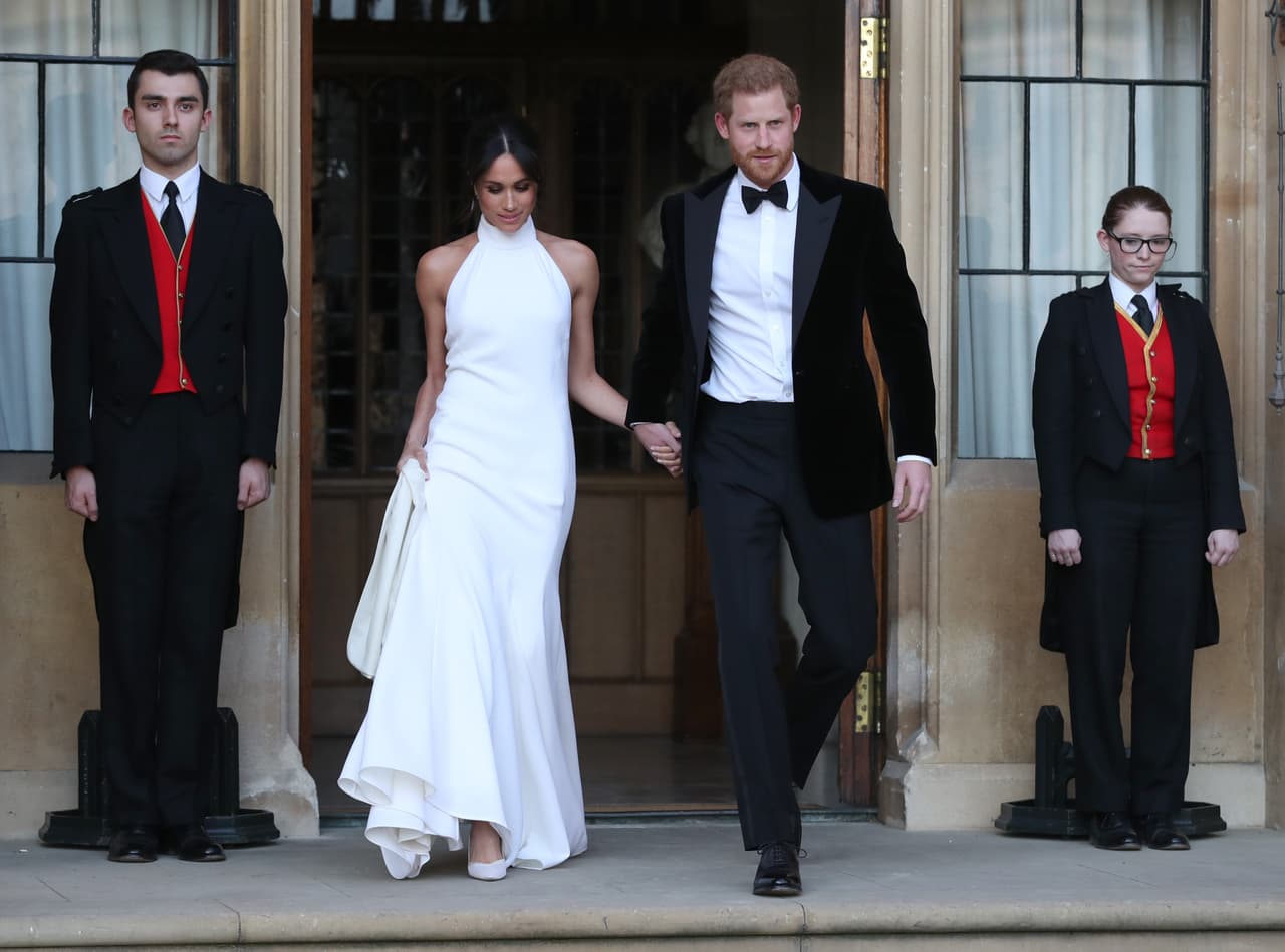 Meghan Markle y el príncipe Harry en su boda