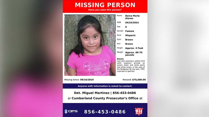 "Mantenemos la esperanza de que Dulce esté viva (ya que no tenemos pruebas de su fallecimiento) y queremos que el público sepa que este caso seguirá abierto hasta que localicemos a Dulce y determinemos los responsables de su desaparición", dijeron Webb-Mcrae y la policía el miércoles.