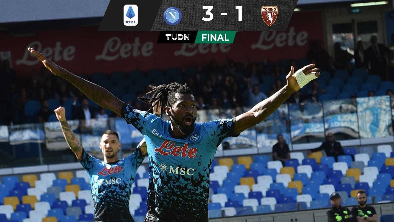 Napoli venció al Torino y se mantiene en la cima de la clasificación