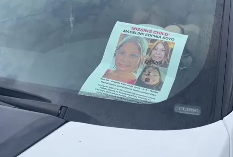 Como en muchos puntos de la comunidad, en vehículos había 
<b>pósters con fotografías de Maddie</b>, pidiendo informes a quien pudiera haberla visto o supiera algo que condujera hasta ella.