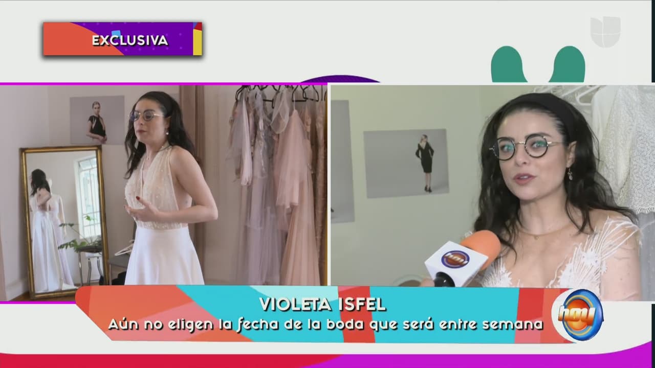 Violeta se probó modelos clásicos y vanguardistas, para así poder definir cuál estilo le va mejor.
