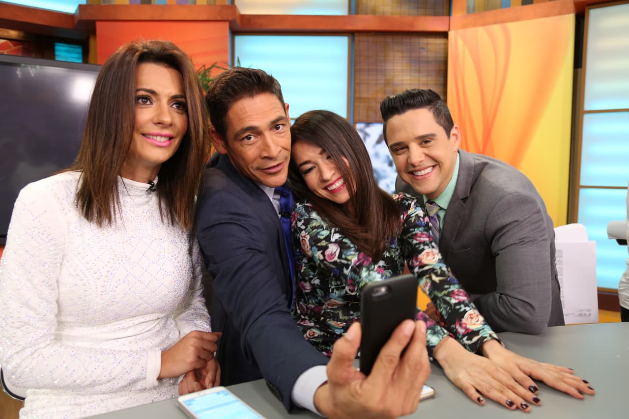 Todos estaban muy divertidos detrás de cámaras.