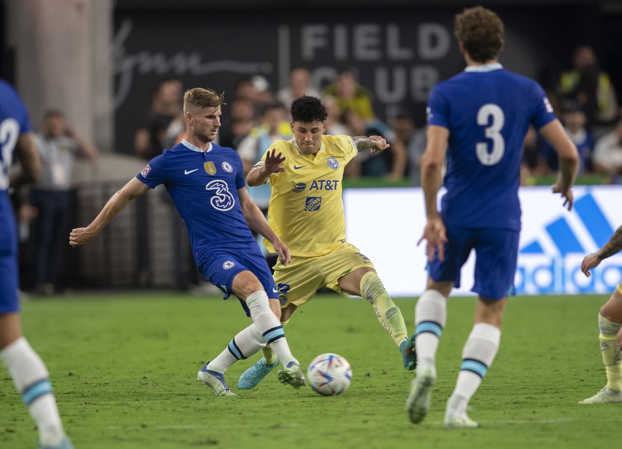 Con goles de Timo Werner y Mason Mount, Chelsea derrotó con autoridad al América en el Allegiant Stadium de Las Vegas, pese a que los ingleses le dieron el empate a los mexicanos con un autogol para el olvido de Reece James.