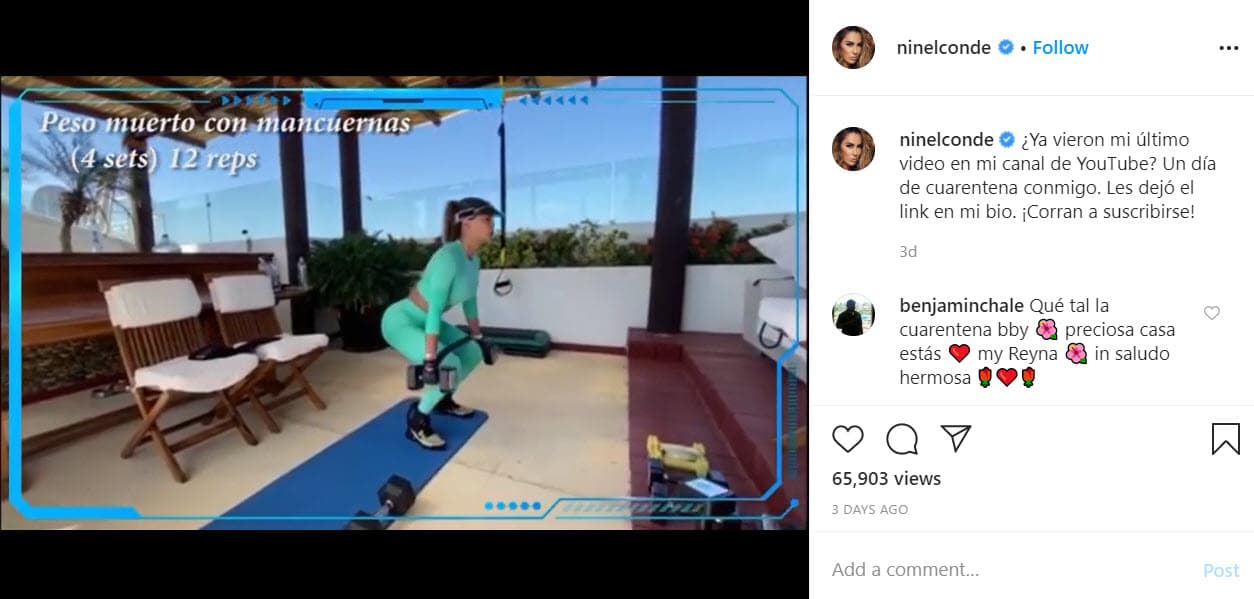 La cantante se ha mantenido activa en redes sociales compartiendo sus rutinas de ejercicio, su dieta, y publicando mensajes de aliento.
<br>