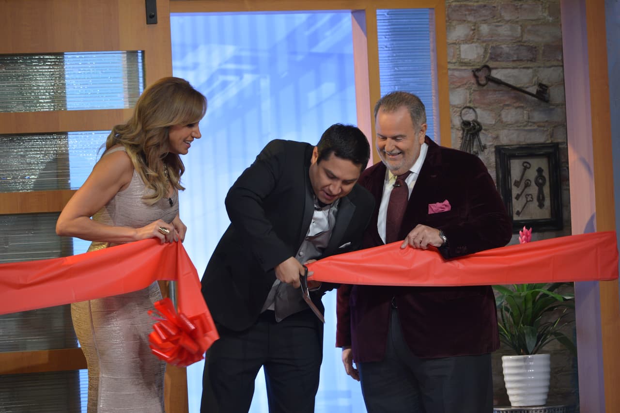 Lili y Raúl disfrutan de su nuevo set junto a todo el equipo del Gordo y La Flaca