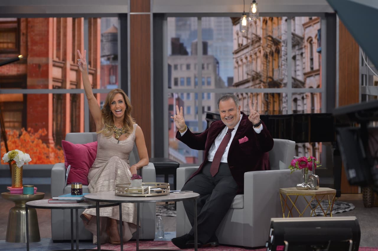 Lili y Raúl disfrutan de su nuevo set junto a todo el equipo del Gordo y La Flaca