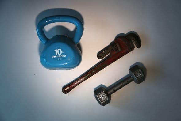 Herramientas y hasta pesas