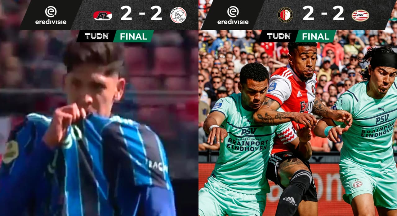 Edson ilusiona al Ajax con el título; PSV desaprovecha y empata igual