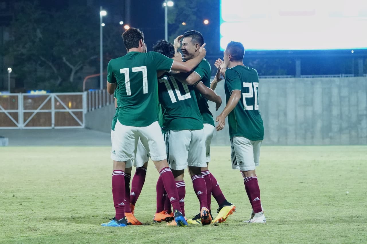 Barranquilla, Colombia, 25 de julio de 2018. , durante la Fase de Grupos del Futbol Varonil de los Juegos Centroamericanos y del Caribe Barranquilla 2018, entre México y Haití celebrado en el estadio Moderno. Foto: Imago7/Marcos Dominguez