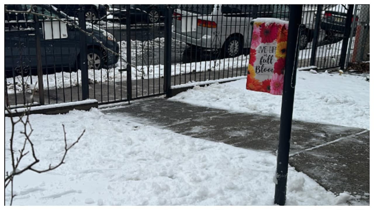 "Newark new jersey nieve y lluvia". Autor: Fernanda Solano.