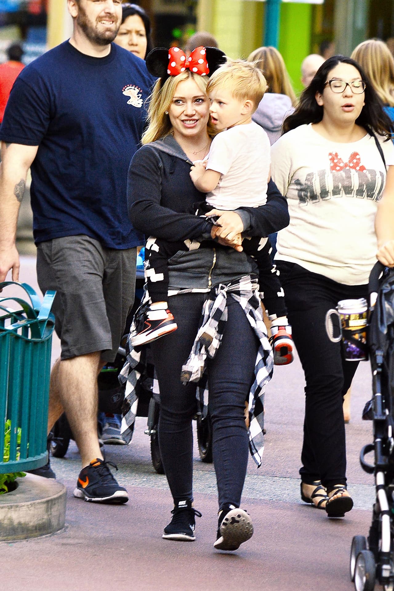 Ambos se vieron sonrientes y muy unidos durante todo el paseo.