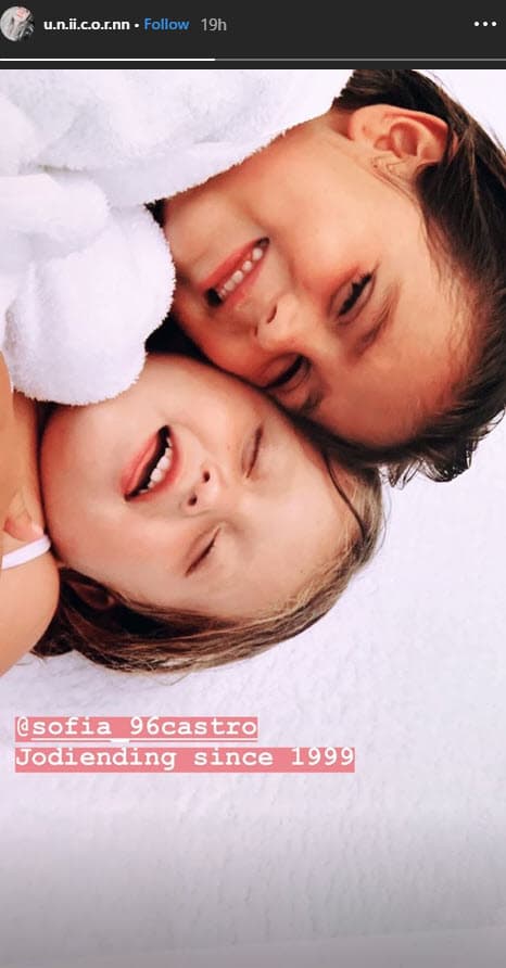 Fue Fernanda quien compartió esta imagen junto a Sofía cuando eran muy pequeñas. 'Fer', como le dicen de cariño, se mudó a Boston hace pocos meses para estudiar música en la prestigiada universidad de Berklee.