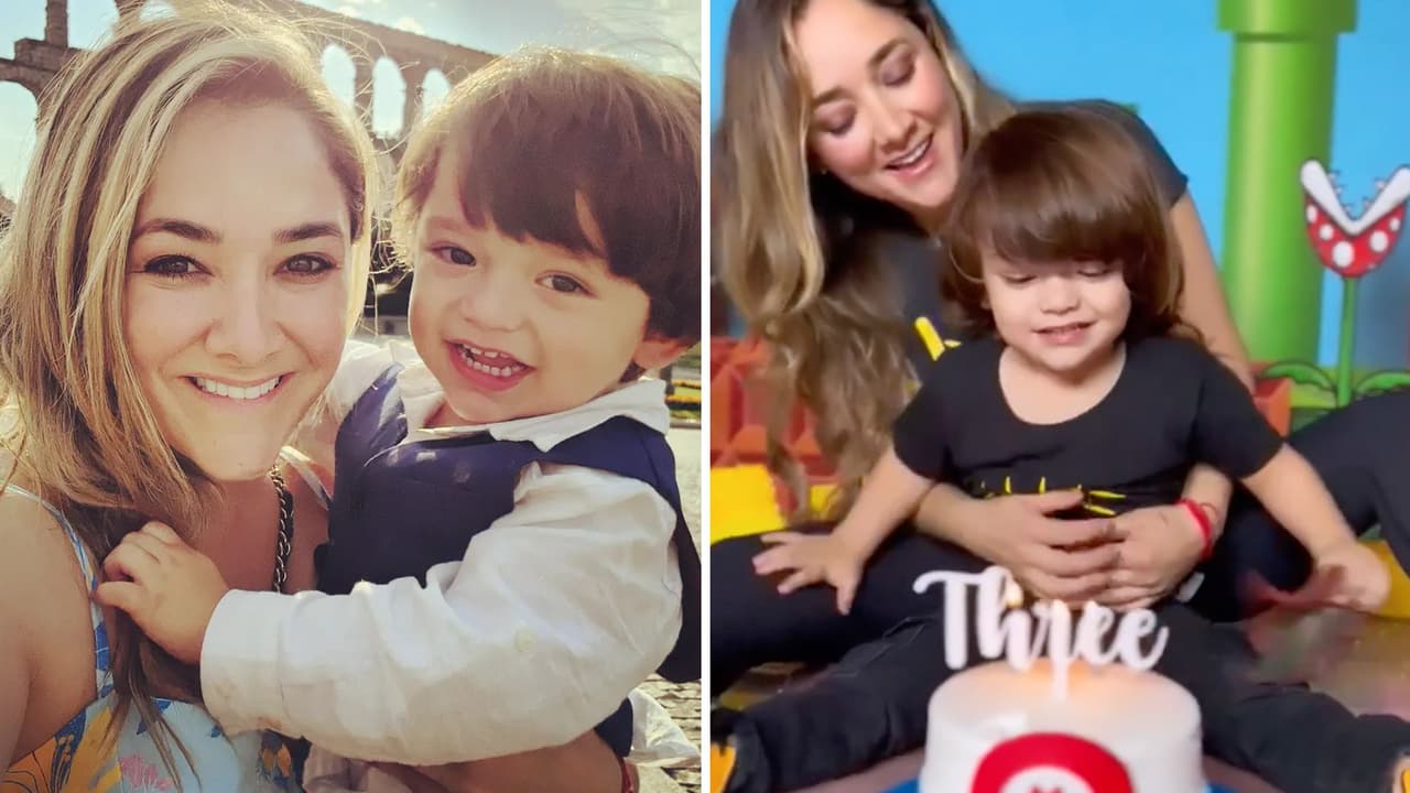 Sherlyn le dio a André un cumpleaños 'mágico': le organizó una fiesta de 'Mario Bros'