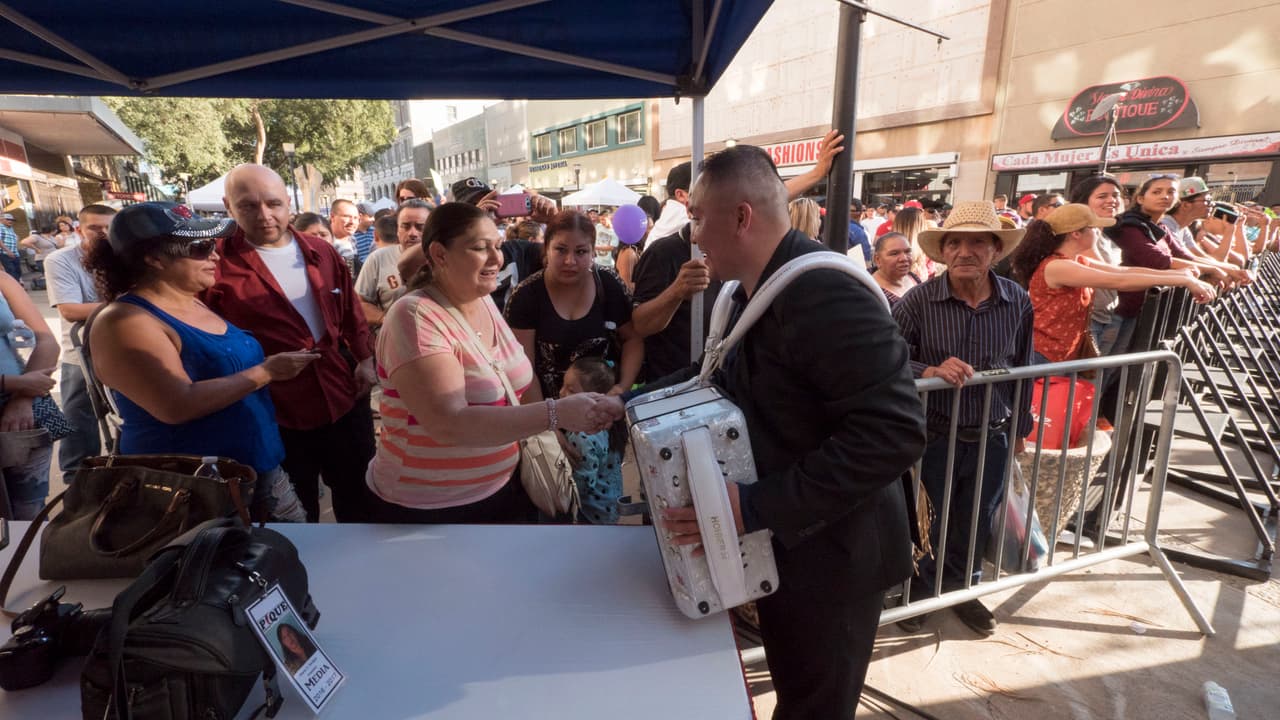 La celebracion de Independencia en el Fulton Mall