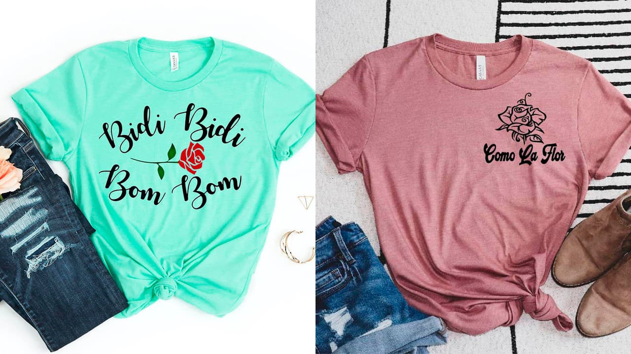 Hay decenas de diferentes diseños, muchas tienen las letras de las canciones más recordadas de Selena.