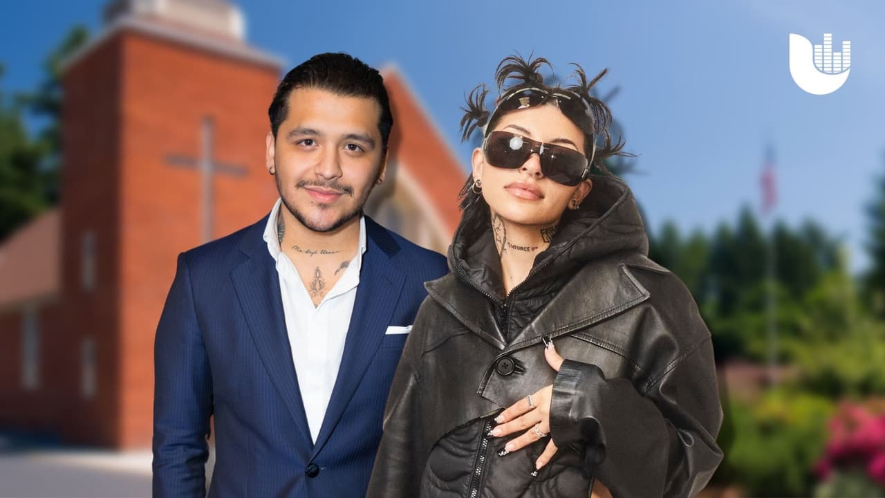 Cazzu y Christian Nodal proclaman su amor frente a una iglesia