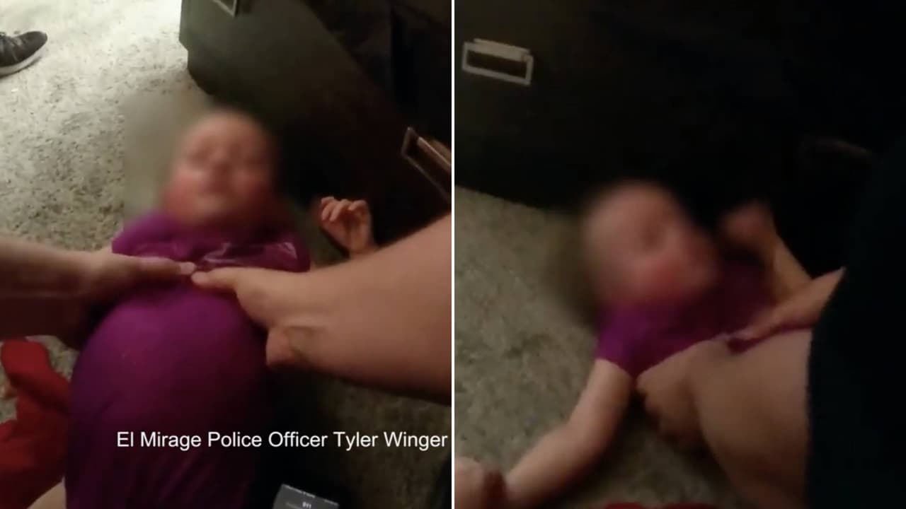 Policías de El Mirage reaniman a niña de dos años que estuvo cerca de ahogarse