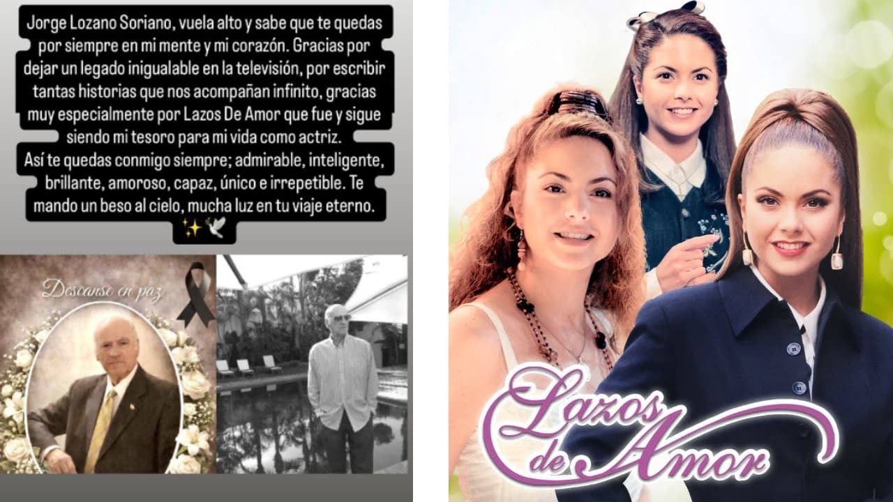 Lucero lamenta la muerte de Jorge Lozano Soriano, creador de 'Lazos de Amor'.