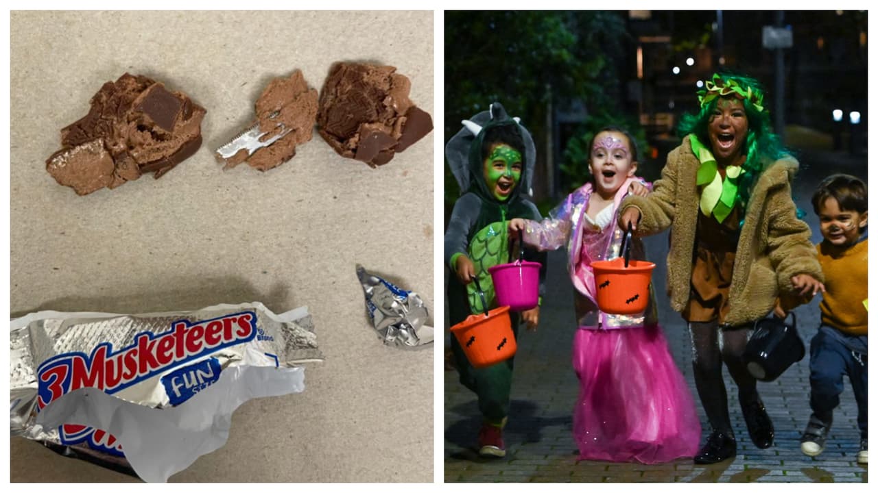 Niña de staten Island encuentra una cuchilla de afeitar en uno de sus caramelos de Halloween 