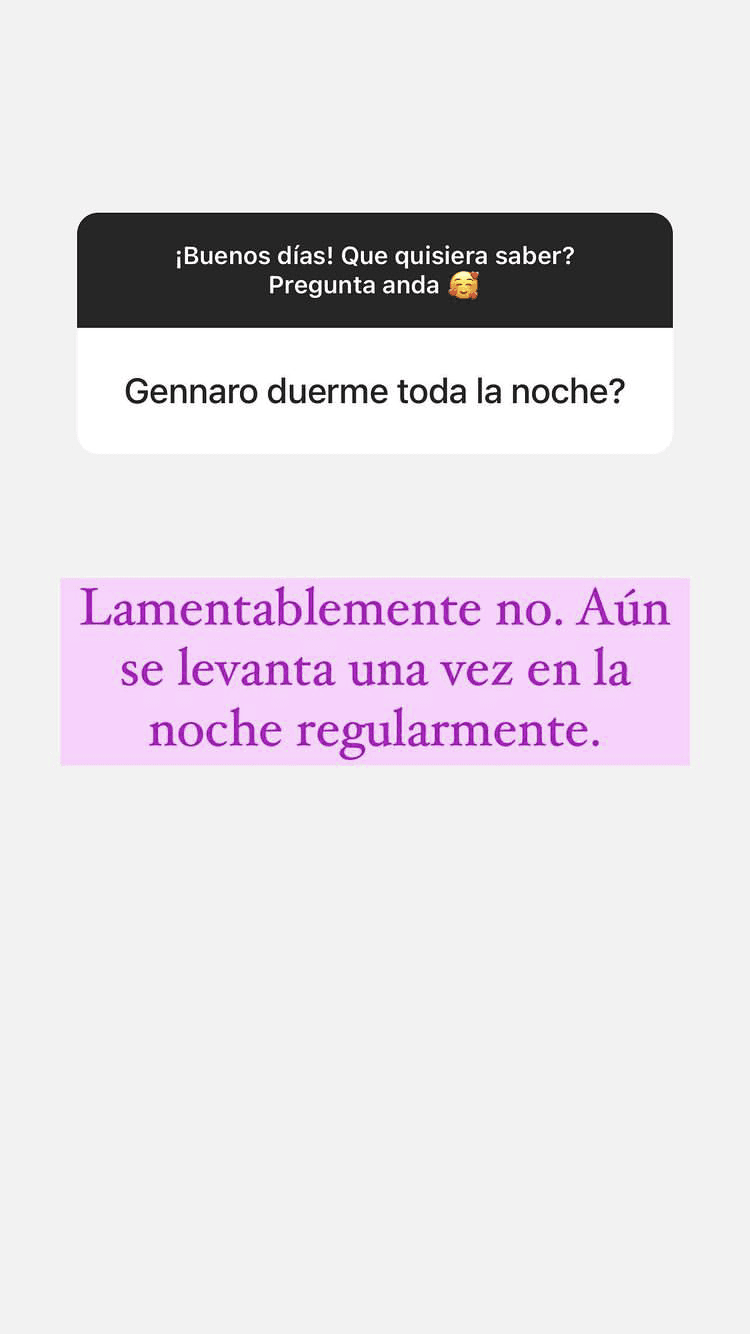 Baby Gennaro sigue haciendo de las suyas y eso incluye no dejar dormir bien a la dominicana.