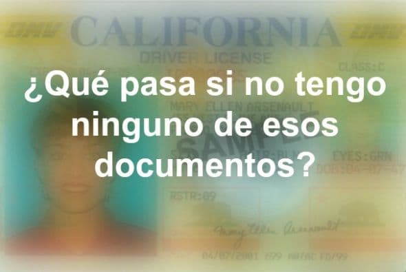 Puedes presentar dos de estos documentos:   -Documento del extranjero que sea válido y aprobado por el departamento, pero que el departamento no pueda verificar con el país de origen, tales como: -Documento Nacional de Identidad de Argentina (DNI) (versión 2012) -Cédula de identidad de Chile (versión 2013) -Documento Único de Identidad de El Salvador (DUI) (versión 2010) -Documento Nacional de Identidad de Perú (DNI) (versión 2010) Documento Personal de Identidad de Guatemala (DPI) (versión 2012) -Tarjeta de Identificación Consular de Guatemala (versión 2010) -Tarjeta de Matrícula Consular de Brasil (Carteira de Matrícula Consular) (versión 2010), o -Un pasaporte extranjero.   - Acta de nacimiento extranjera: Una copia certificada emitida por el registro civil nacional a seis (6) meses de la fecha de solicitud (para una licencia de manejar) que tenga una fotografía del solicitante, o bien entregarla con una Apostilla y traducida.
