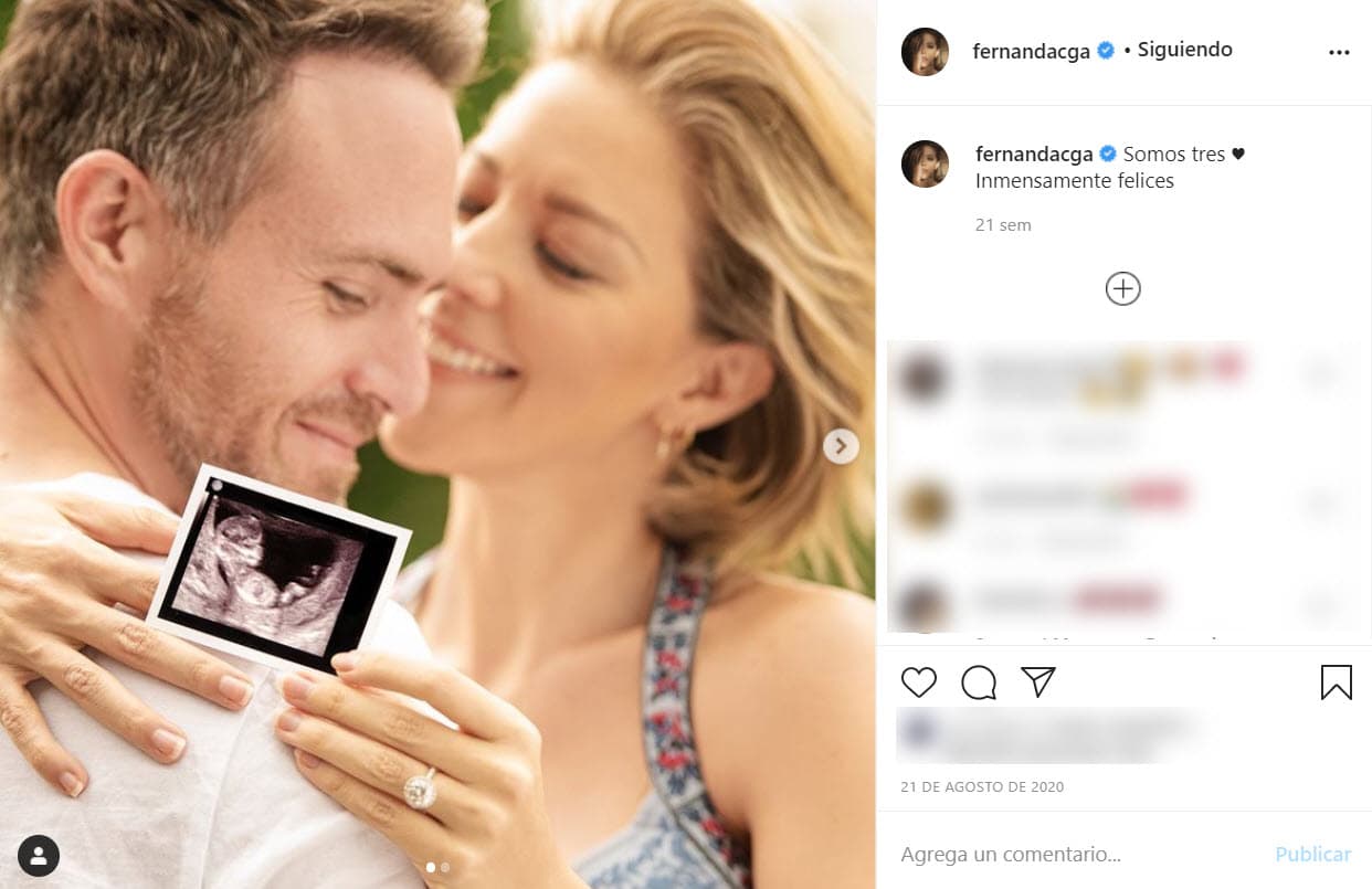 El 21 de agosto, la pareja anunció que 
<b><a href="https://www.univision.com/famosos/somos-tres-fernanda-castillo-confirma-embarazo-con-la-imagen-de-su-bebe-fotos" target="_blank">estaba esperando su primer hijo. </a></b>
<br>
