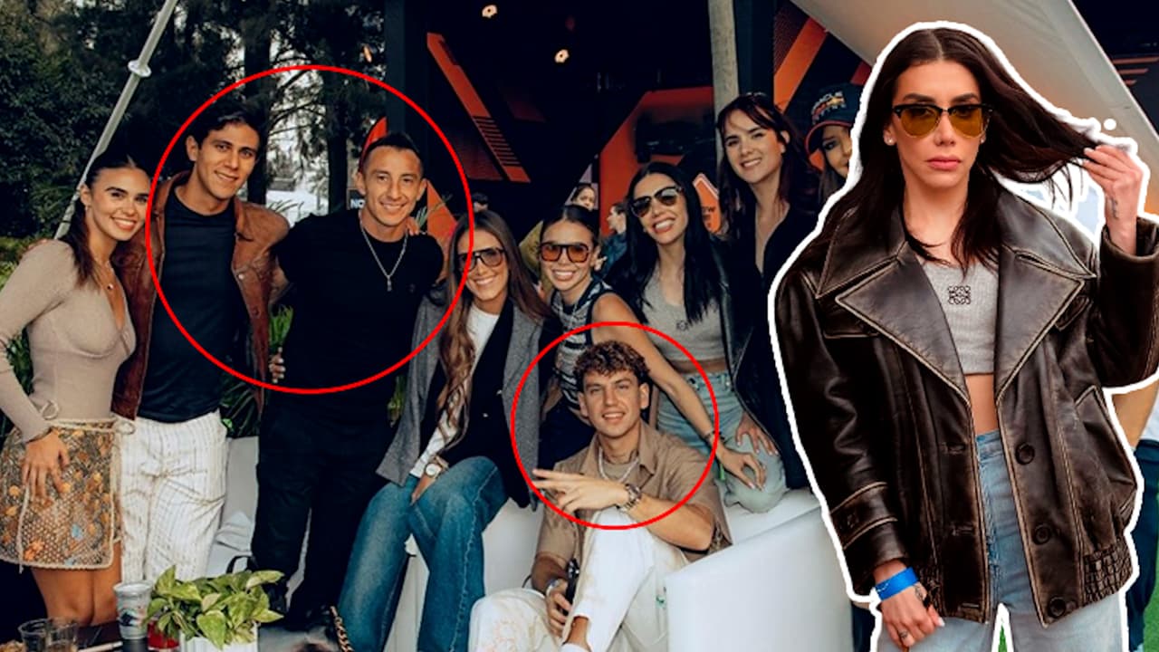 Karime Pindter disfrutó el GP de México con futbolistas de la Liga MX 