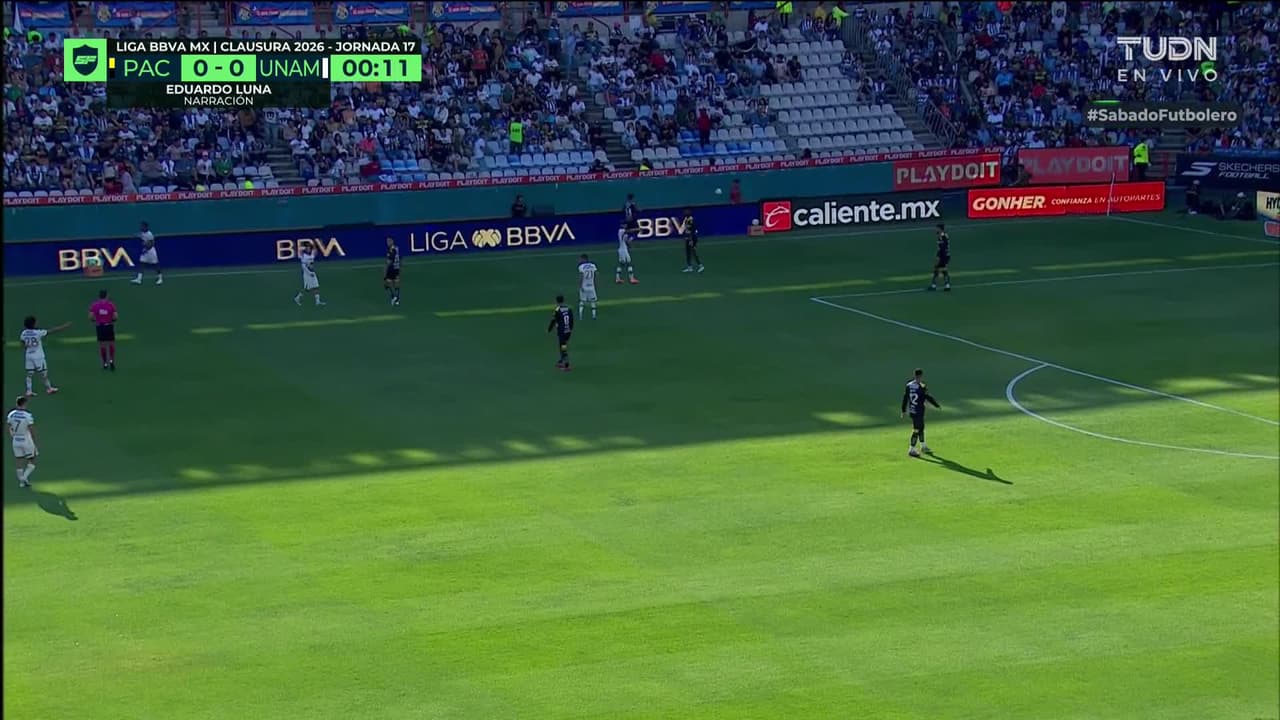 Arranca el Pachuca vs Pumas de la Jornada 17