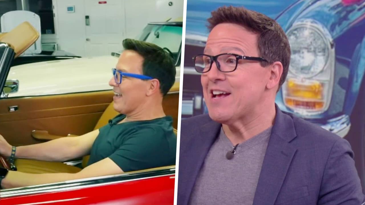 Raúl González se subió a un auto de lujo en uno de los mejores talleres de restauración del mundo