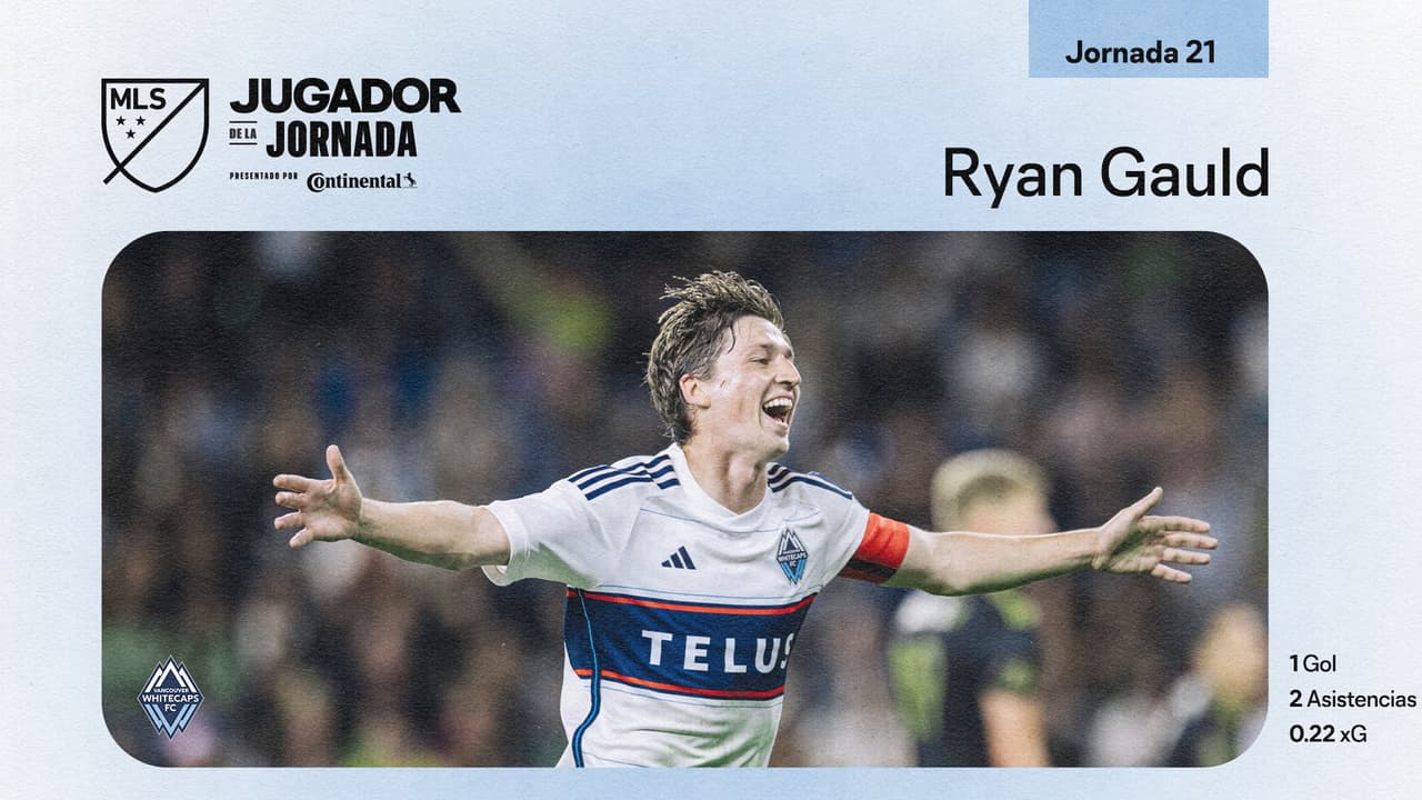 Con un gol y dos asistencias, Ryan Gauld es el Jugador de la Jornada