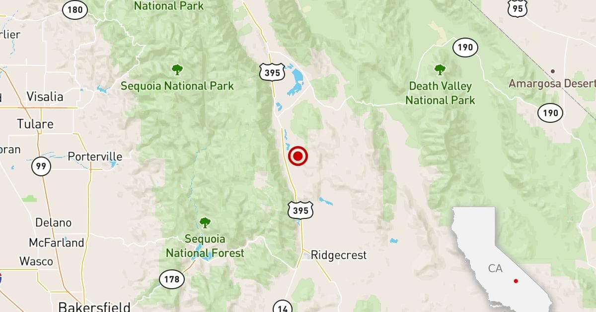 Un nuevo sismo de magnitud 4.6 sacude al área de Ridgecrest, California