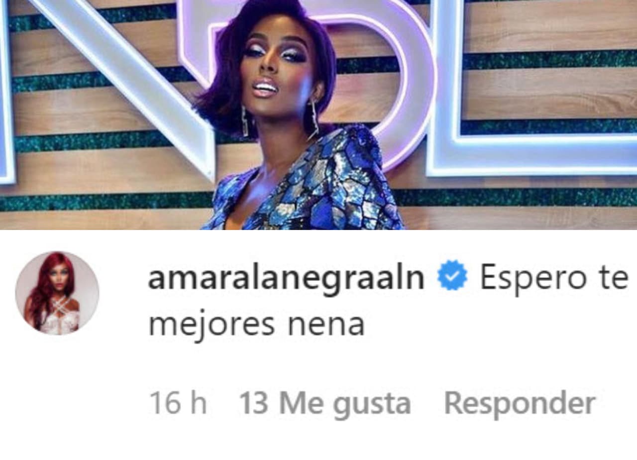 Amara La Negra, la 'host' de la mansión en el show, también se unió a los buenos deseos para 'Ale'.
<br>