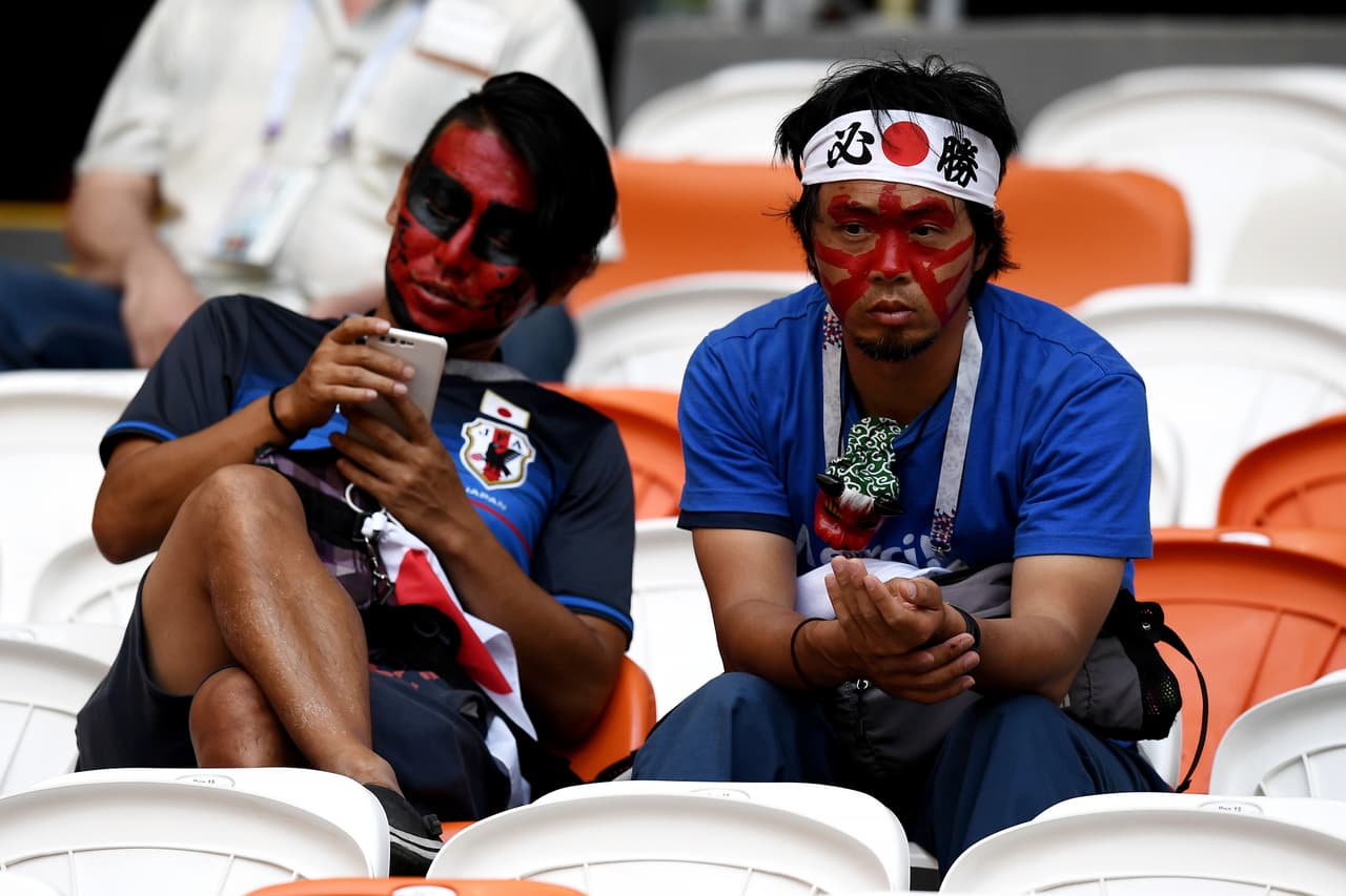 El colorido de la fiesta entre los fanáticos de Colombia y Japón son una expresión de la unidad del fútbol en el arranque del grupo H del Mundial de Rusia 2018.