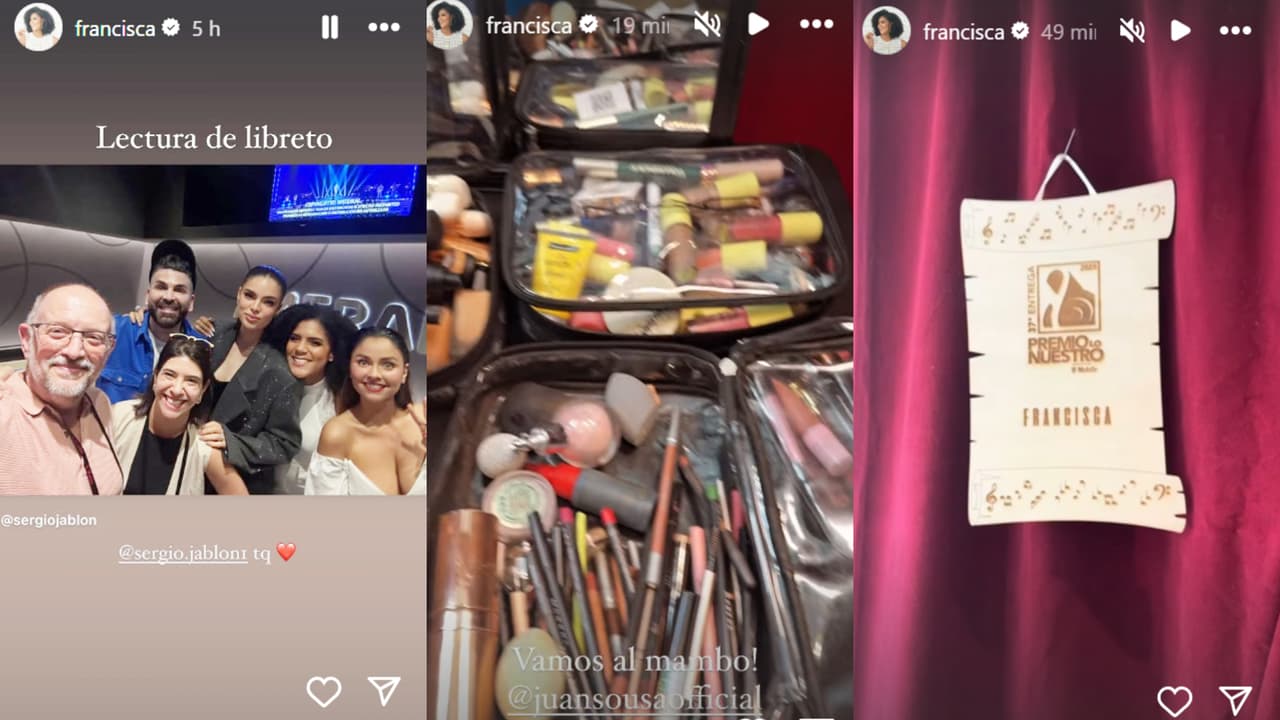 Francisca ya llegó al Kaseya Center en donde se alista como presentadora de Noche de Estrellas.