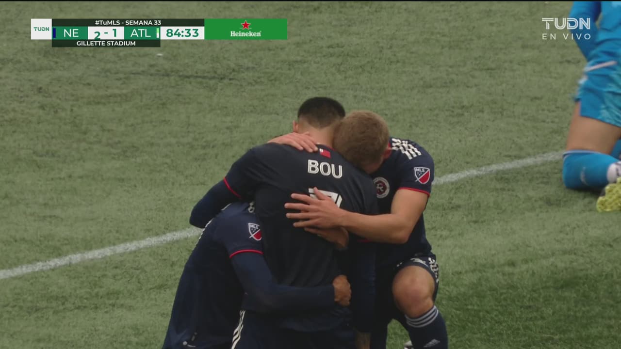 ¡Se acabó su sequía! Bou la cambia de poste para el 2-1 de Revolution