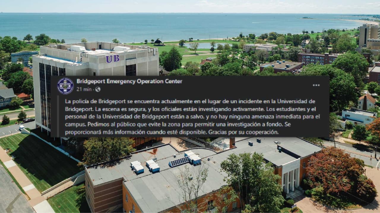 Tiroteo en el comedor de la Universidad de Bridgeport deja un herido y conmociona al campus