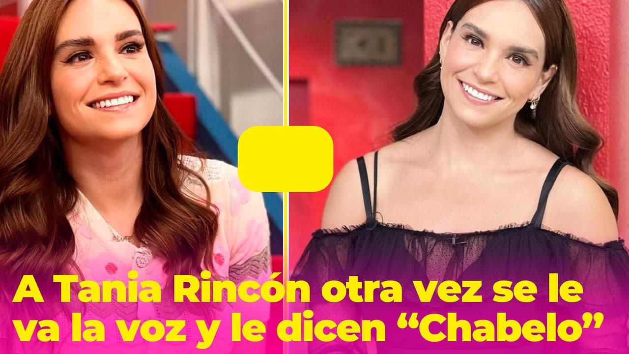 Tania Rincón lo hace de nuevo: se le va la voz en programa en vivo y le dicen que parece Chabelo