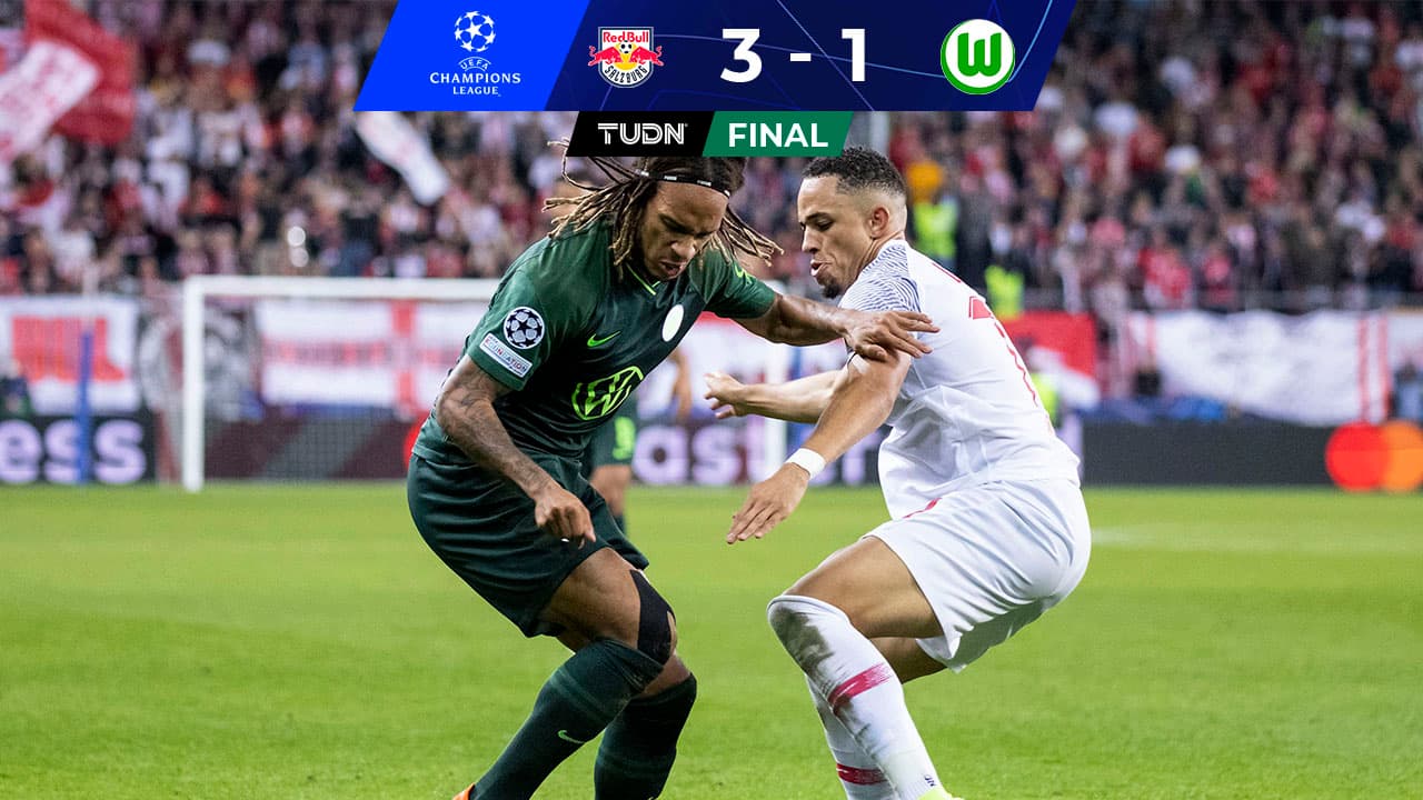 RB Salzburg se apodera del Grupo G tras vencer a Wolfsburg