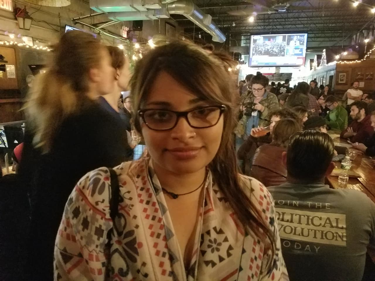 Mounita Ahmed, simpatizante de Bernie Sanders