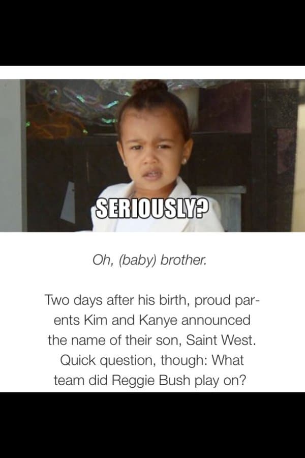 Memes en honor a Saint West.