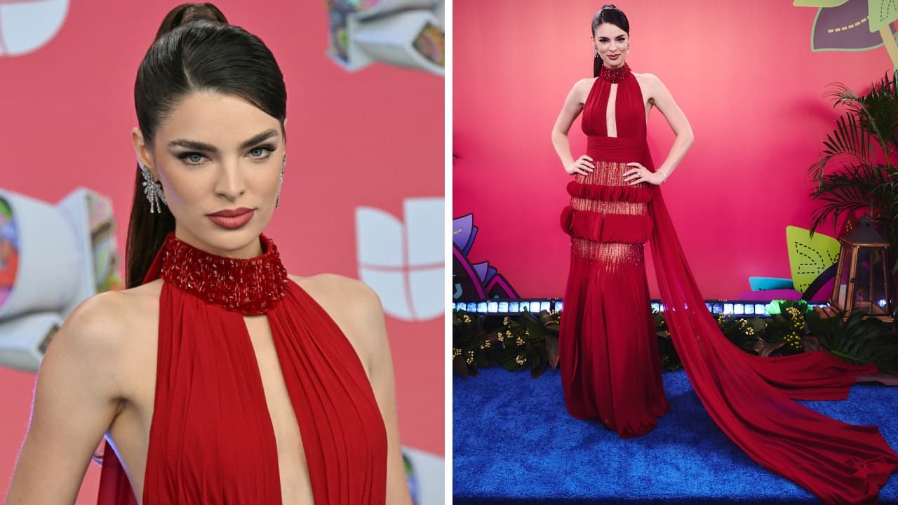 Nadia Ferreira en la alfombra roja de Premios Juventud 2025.