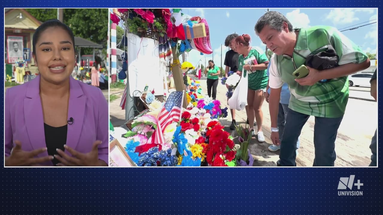 "Se te va a extrañar, mi amigo”: N+ Univision capta visita de José Trinidad al altar de Lorenzo Salgado, baleado por ICE