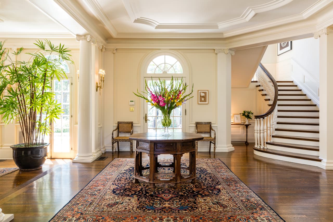 Photo © 2017 Splash News/The Grosby Group EXCLUSIVE Los Feliz, April 14, 2017. Angelina Jolie splashes out nearly $25 million on a six-bed-home in Los Feliz, CA. The six-bed, 10 bathroom property, set on 2.1 acres, once belong to Cecil B. DeMille. The home originally sold for $28,000 in 1916. The home is located in the gated area of Laughlin park, a short drive from the Los Feliz compound she shared with Brad Pitt. Aerial views of the property, land and pool.