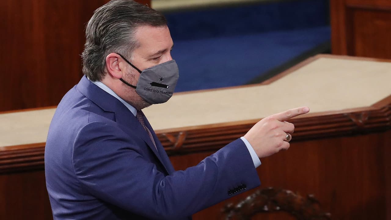 Las redes sociales viralizaron la imagen y decenas de 'memes' le sacaron provecho al momento. El senador texano 
<a href="https://www.univision.com/local/houston-kxln/ted-cruz-senador-por-texas-califica-de-aburrido-el-discurso-de-joe-biden-fotos" target="_blank">aseguró en un comunicado que el discurso había sido "aburrido, pero radical"</a>.