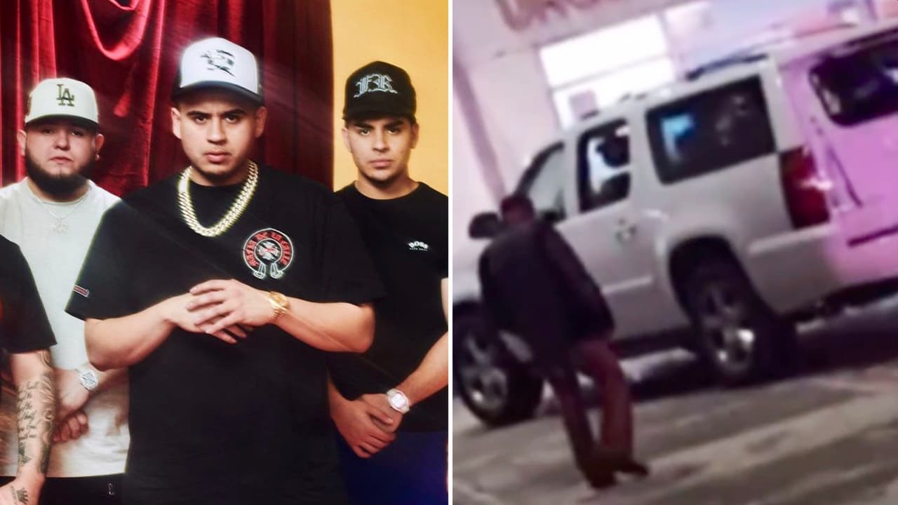 Circulan fuertes imágenes del presunto ataque a equipo de Fuerza Regida donde habría un muerto